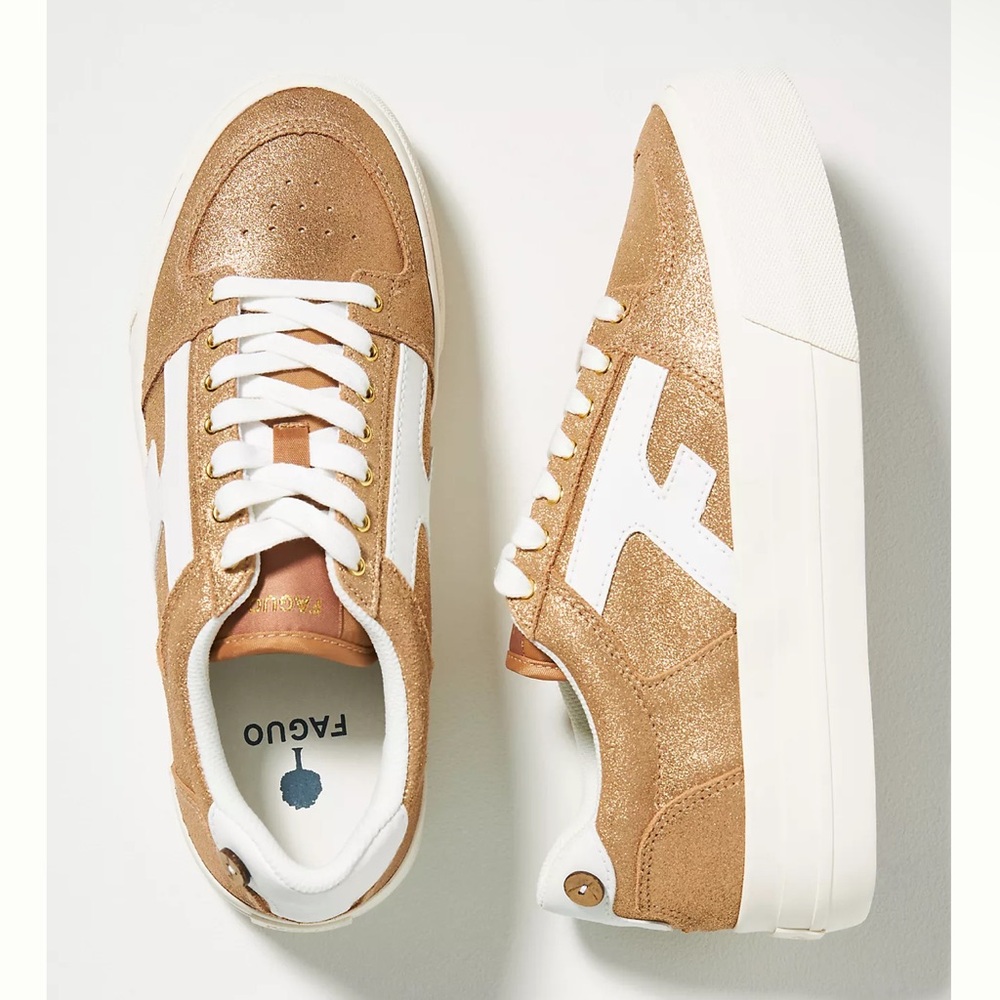 Faguo Walnut platform sneakers size 8